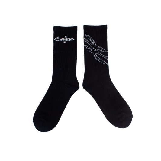EDIFICIO SCRIPT SOCKS - BLACK