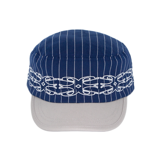 EDIFICIO MESSENGER HAT - BLUE PINSTRIPE