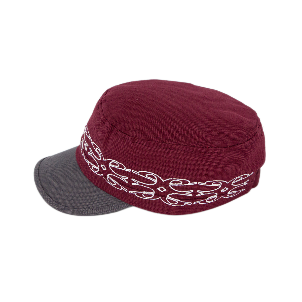 EDIFICIO MESSENGER HAT - BURGUNDY/GREY