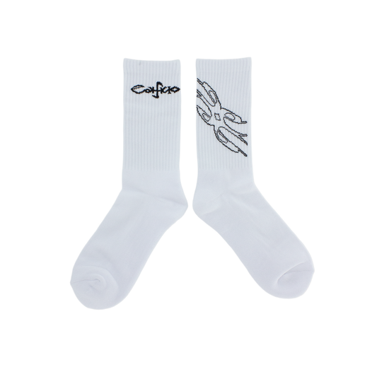 EDIFICIO SCRIPT SOCKS - WHITE