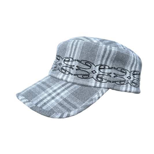EDIFICIO MESSENGER HAT - GREY PLAID